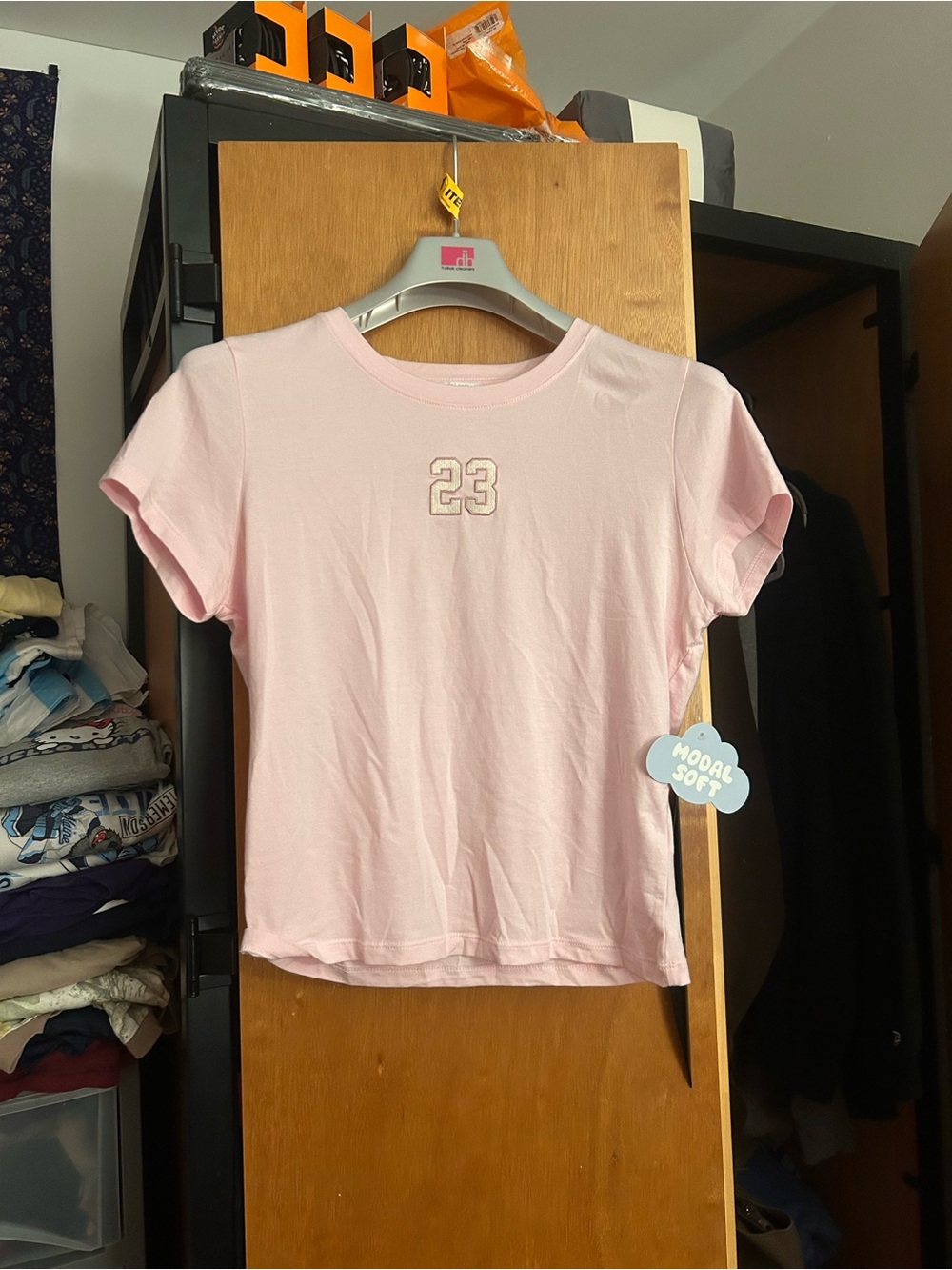 Light Pink '23' Short Sleeve Tee